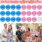 Baby Gender Reveal Party Favors Supplies Ideas, Team Boy or Girl Pins Daddy and Mommy Badge Pin Silicone Bracelet Photo Prop Necklace, 104 Baby Shower Favors Pink Blue Gender Reveal Decor Game